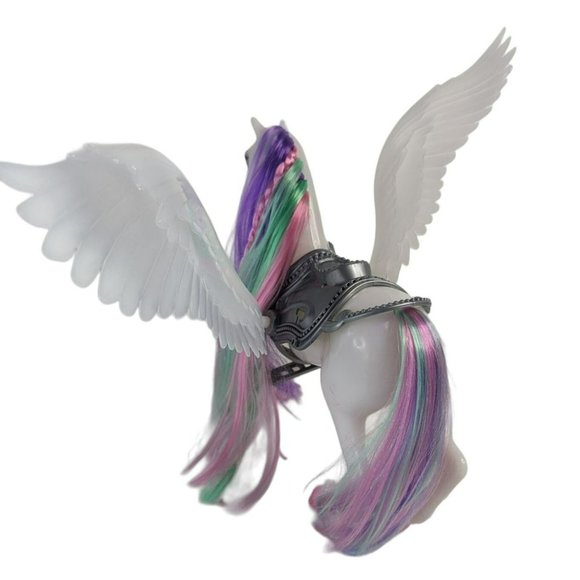 Yellow River Color Changing Pegasus Winged Horse Toy 9-Inches - Picture 2 of 6
